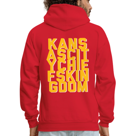 KC Chiefs Kingdom Men's Hoodie - red