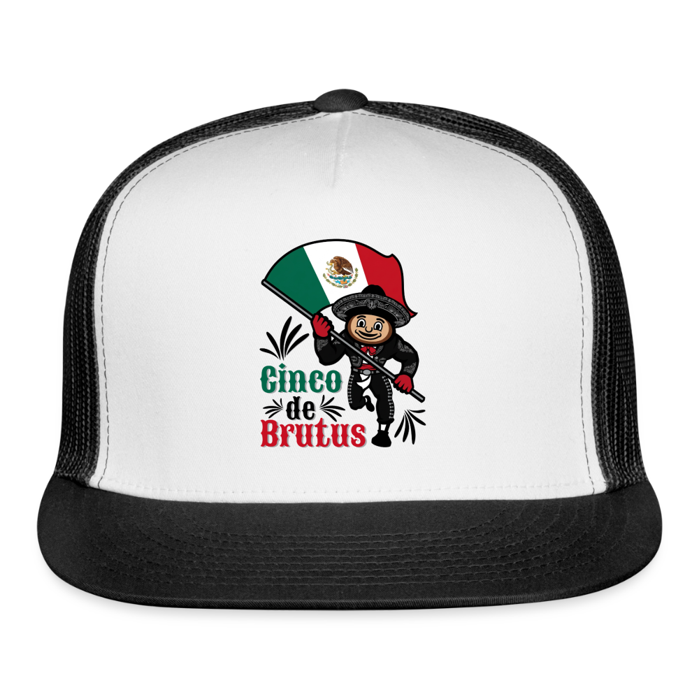 Cinco de Brutus Trucker Hat - white/black