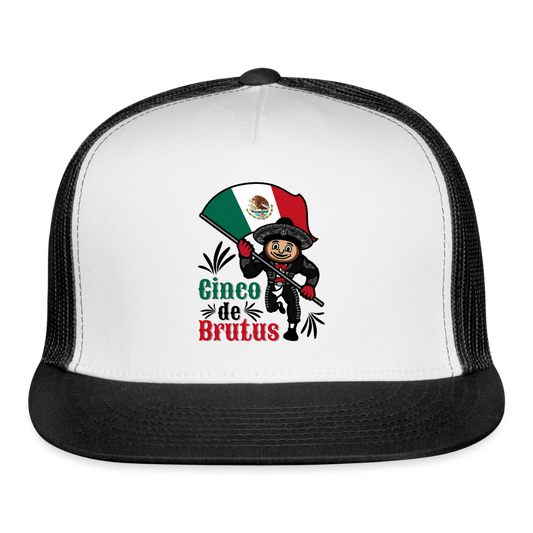 Cinco de Brutus Trucker Hat - white/black