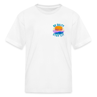SALT LIT Kids' T-Shirt - white