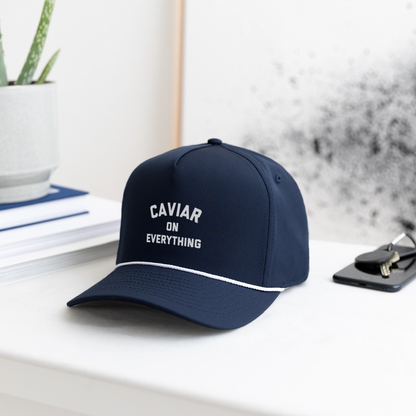 Caviar on Everything Rope Cap - navy/white