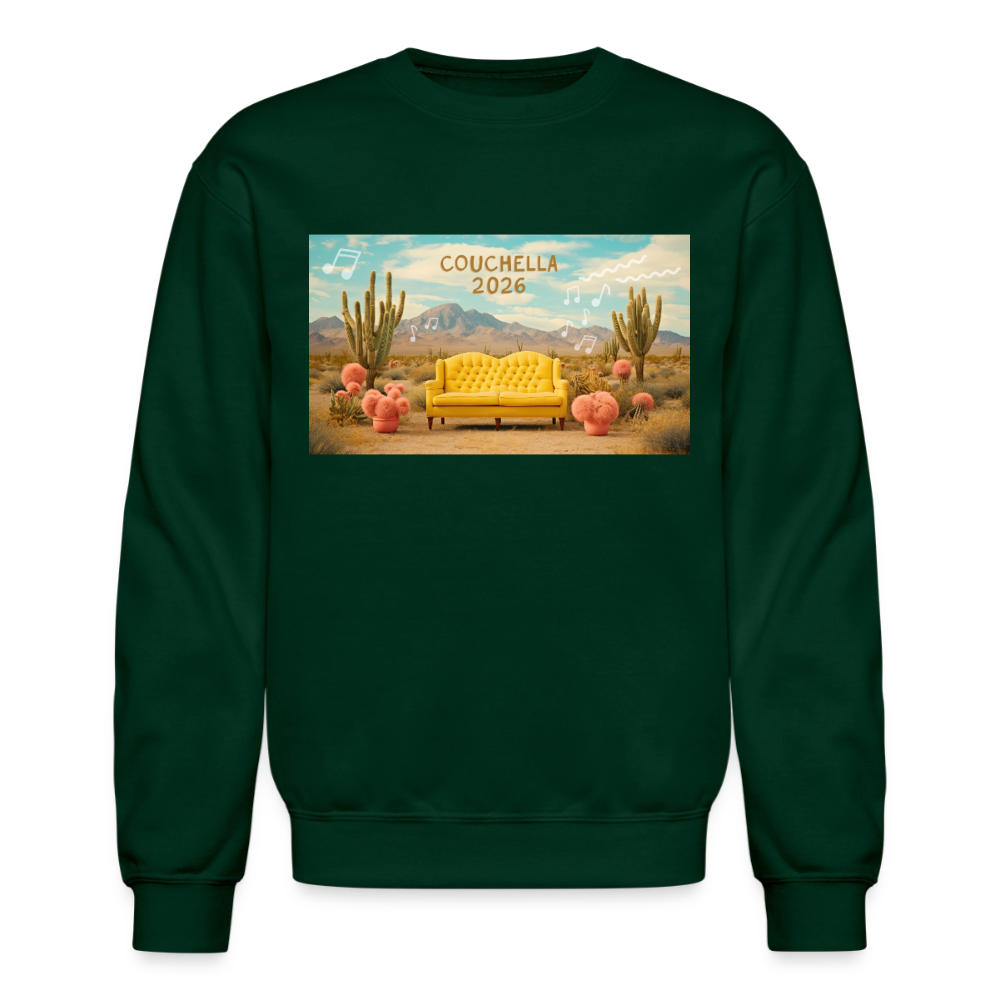 Couchella 2026 Crewneck Sweatshirt - forest green