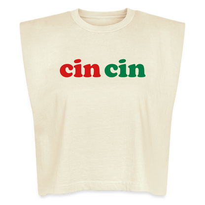 Cin Cin American Apparel Women's Muscle Tank - faded cream