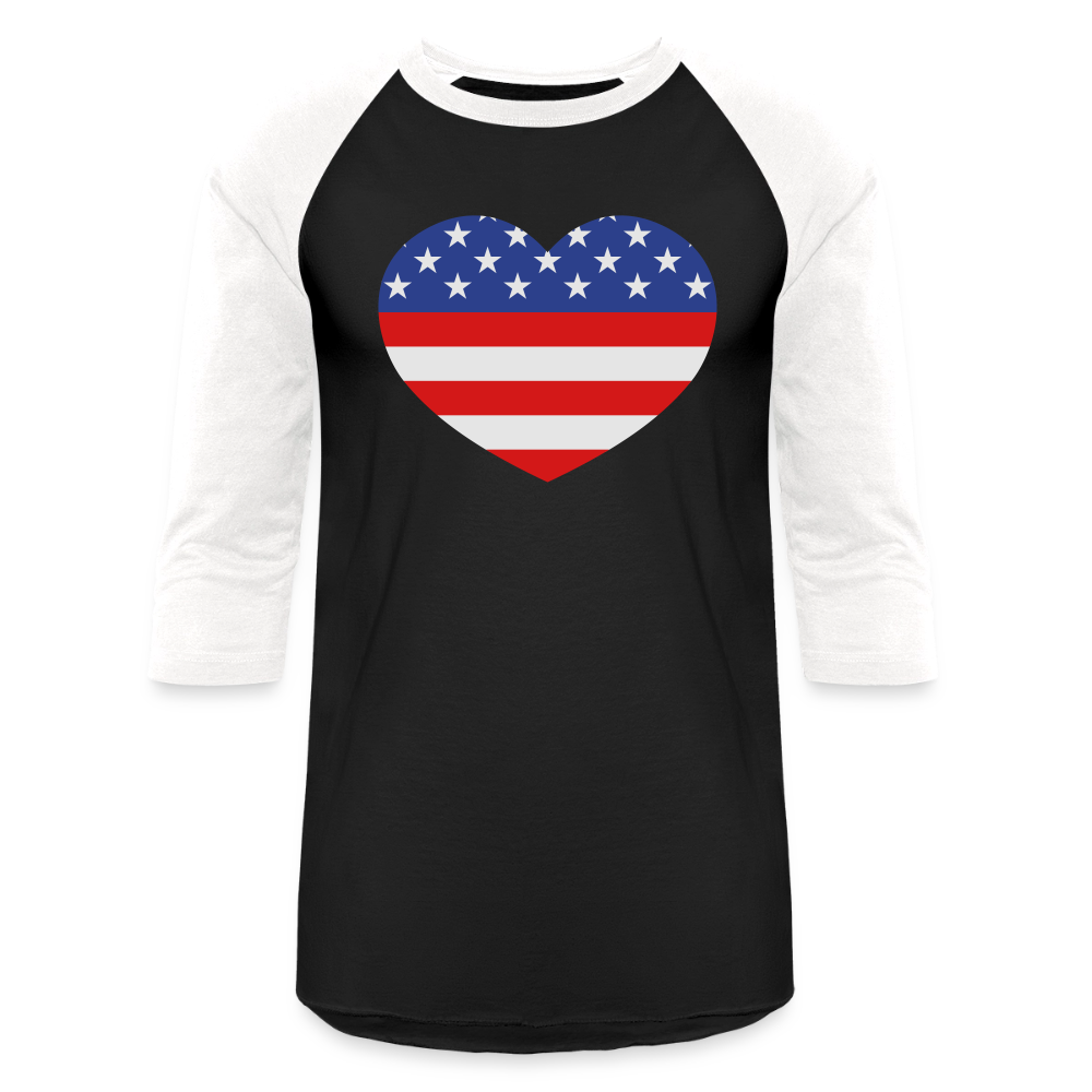 Baseball T-Shirt - black/white