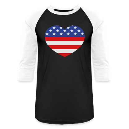 Baseball T-Shirt - black/white