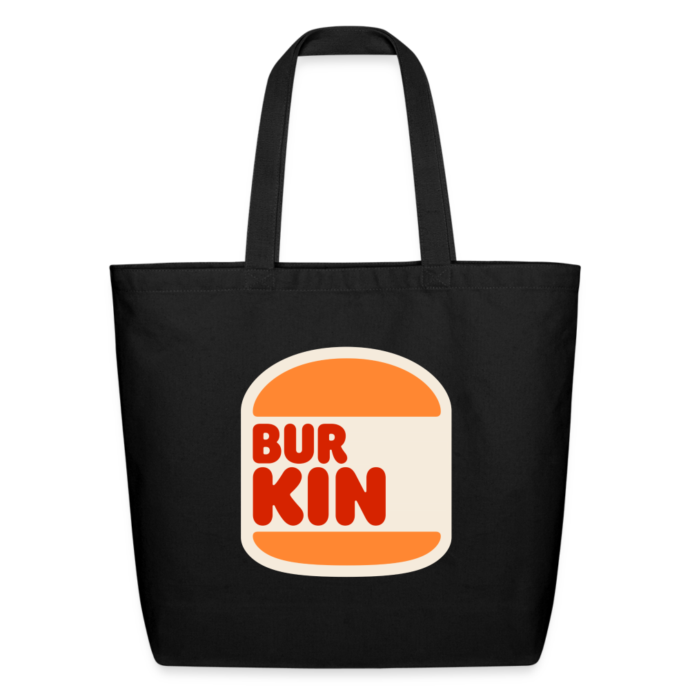 Bur Kin Bag Eco-Friendly Cotton Tote - black