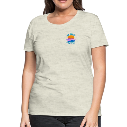 SALTLIT Scoop Neck - heather oatmeal