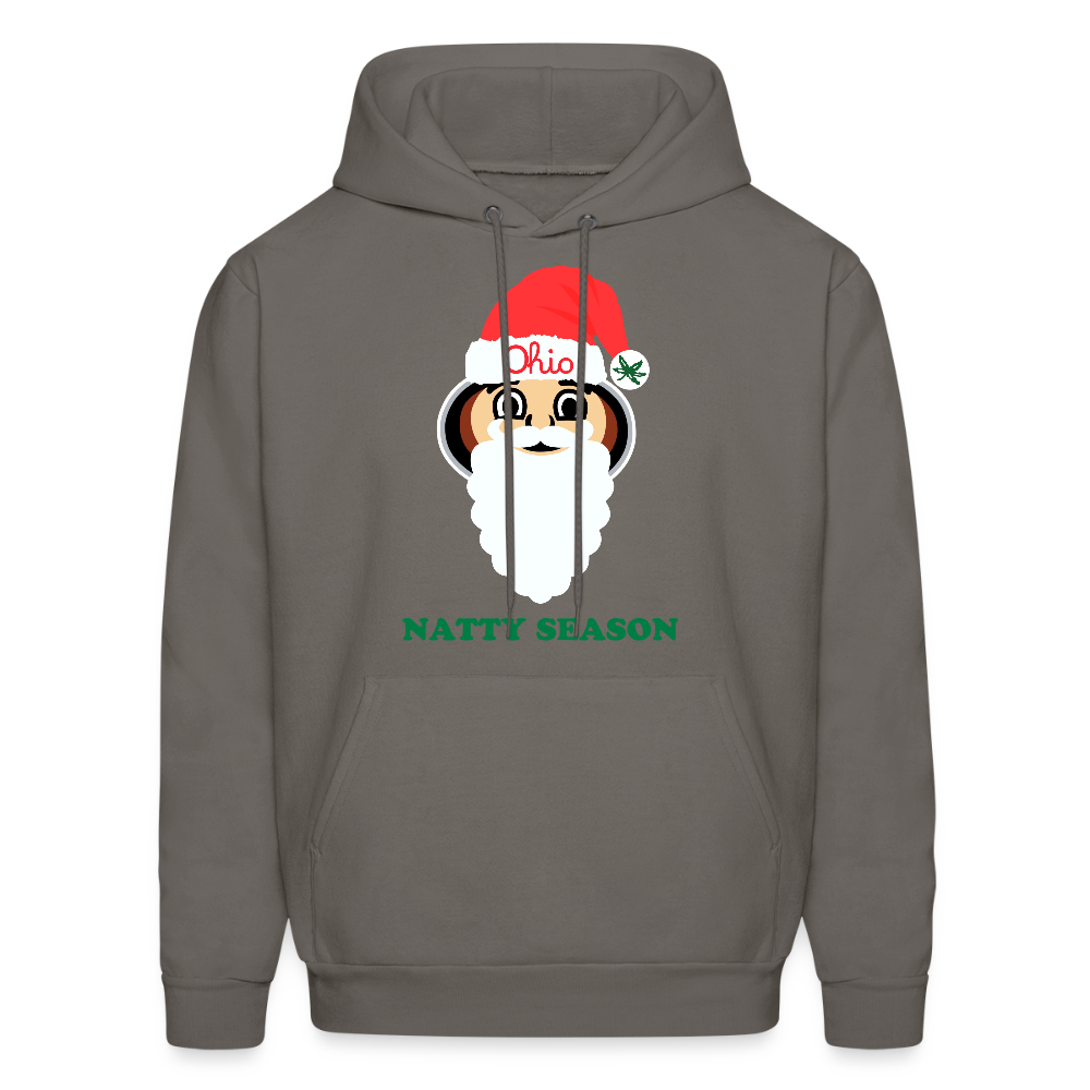 Ohio Santa Natty Season Men's Hoodie - asphalt gray