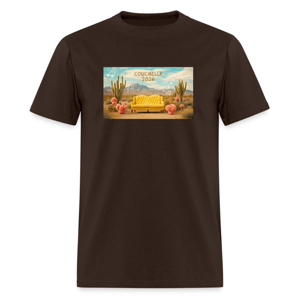 Couchella 2026 Unisex T-Shirt - brown