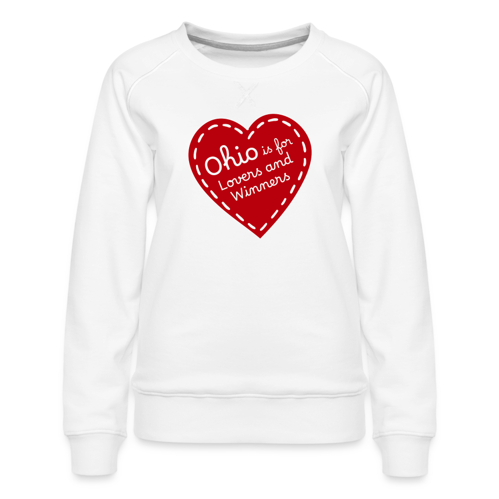 Ohio is for Lovers and Winners Women’s Premium Sweatshirt - white