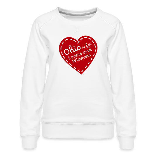 Ohio is for Lovers and Winners Women’s Premium Sweatshirt - white