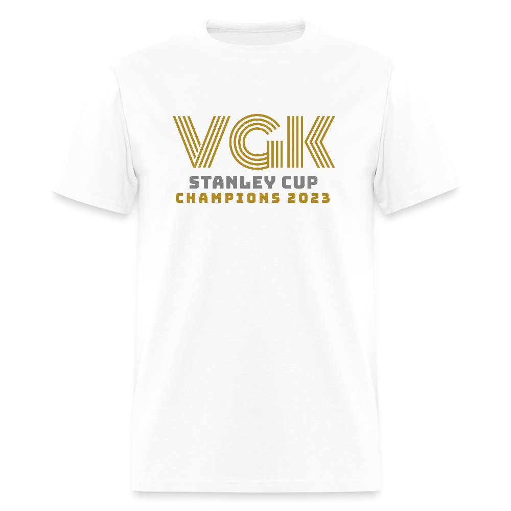 VGK Stanley Cup Champions 2023 Men's T-Shirt | GILDAN 5000 - white