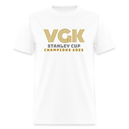 VGK Stanley Cup Champions 2023 Men's T-Shirt | GILDAN 5000 - white