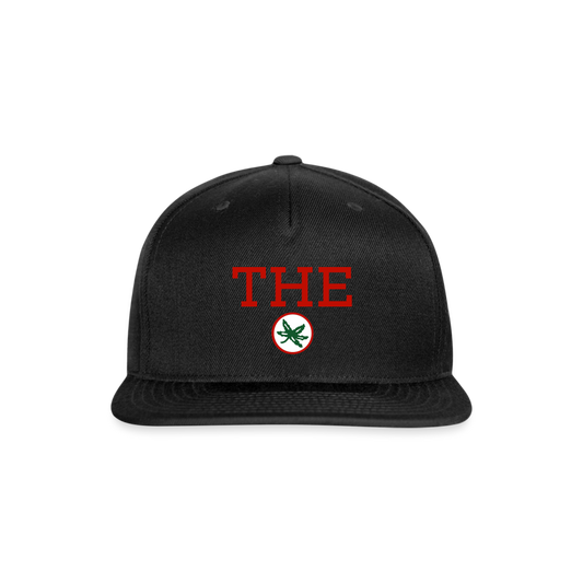 THE with Buckeye Leaf Snapback Baseball Cap - black