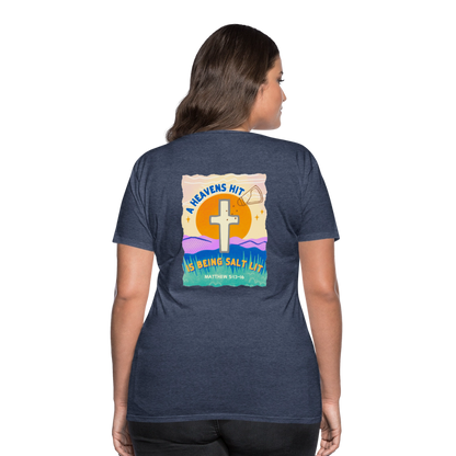SALTLIT Scoop Neck - heather blue