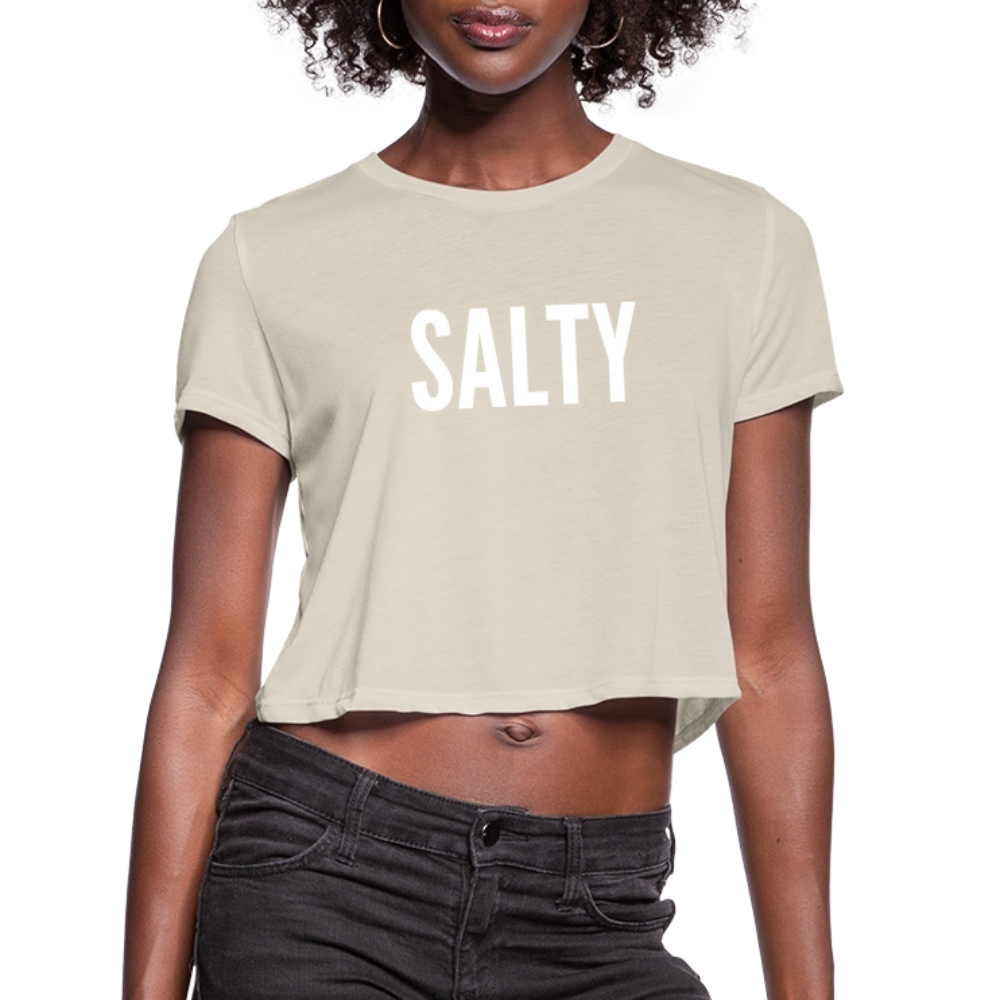 Salty Women's Cropped T-Shirt - dust