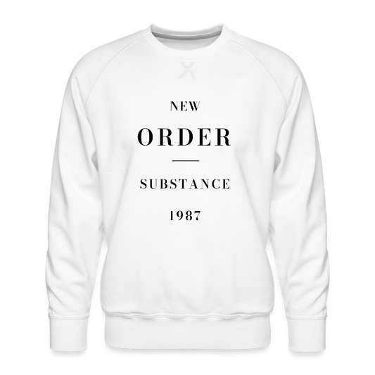 New Order Substance 1987 Men’s Premium Sweatshirt - white