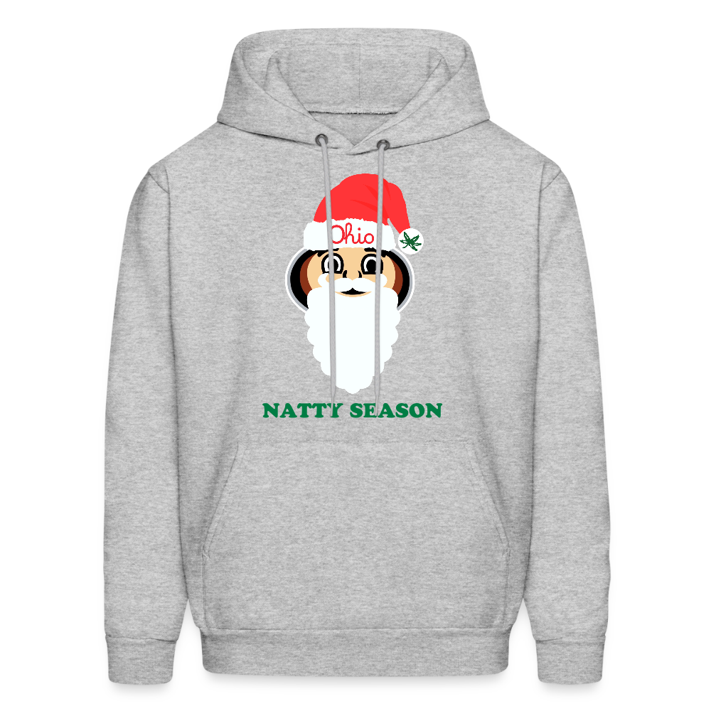 Ohio Santa Natty Season Men's Hoodie - heather gray