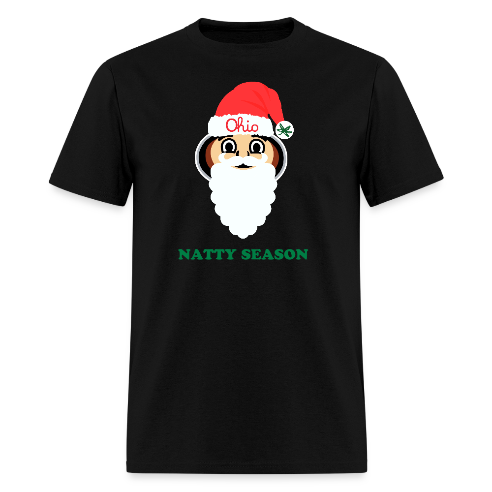Ohio Santa Natty Season Unisex T-Shirt - black