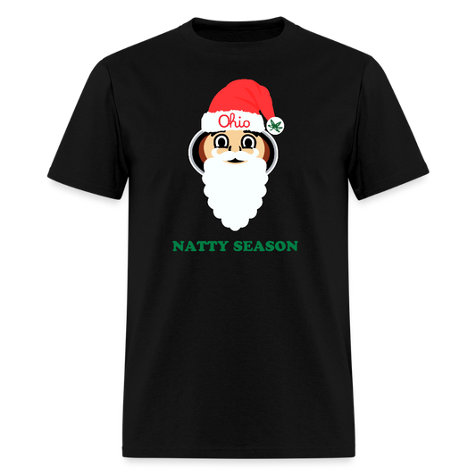 Ohio Santa Natty Season Unisex T-Shirt - black