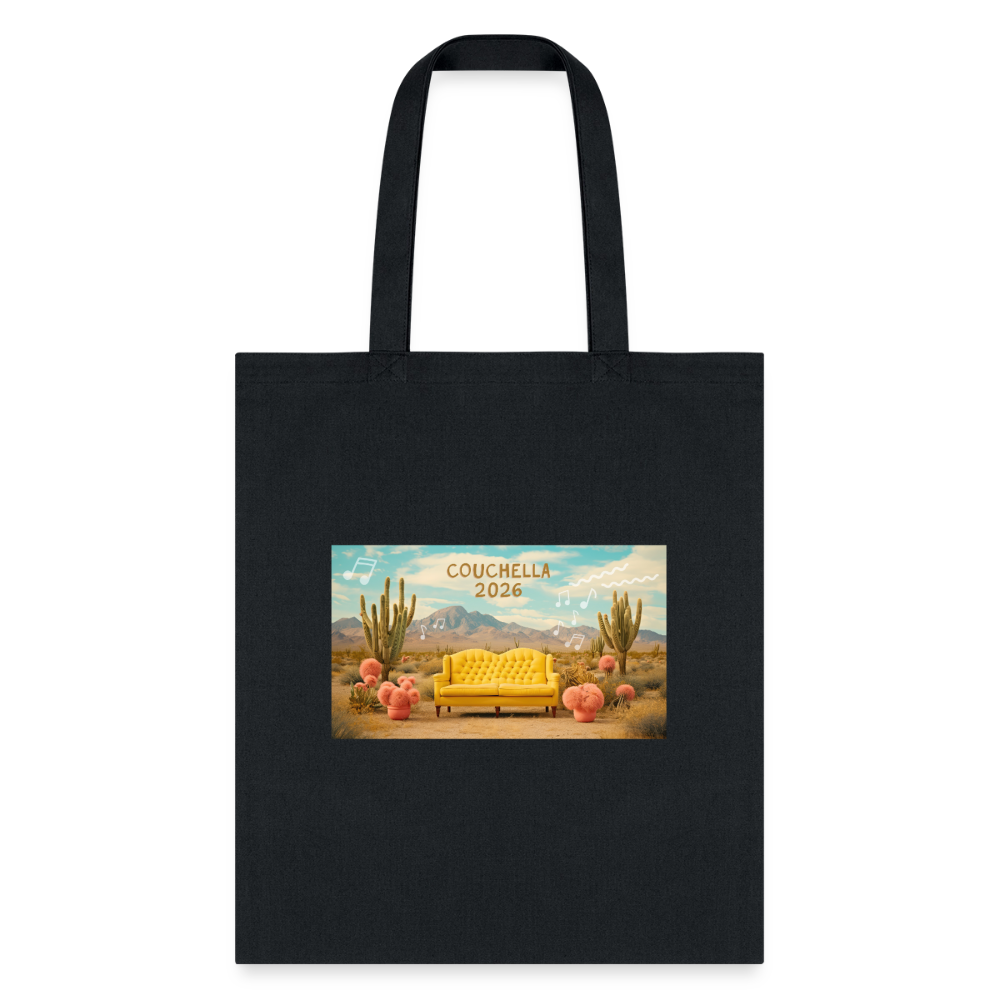 Couchella 2026Tote Bag - black