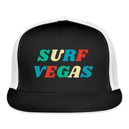 Surf Vegas Trucker Hat - black/white