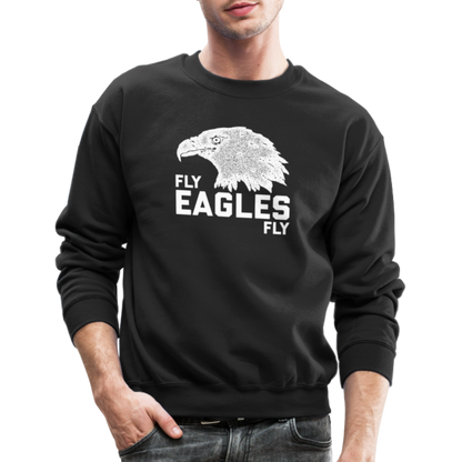Fly Eagles Fly Crewneck Sweatshirt - black