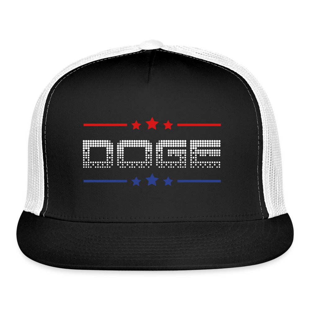 DOGE Stars Trucker Hat - black/white