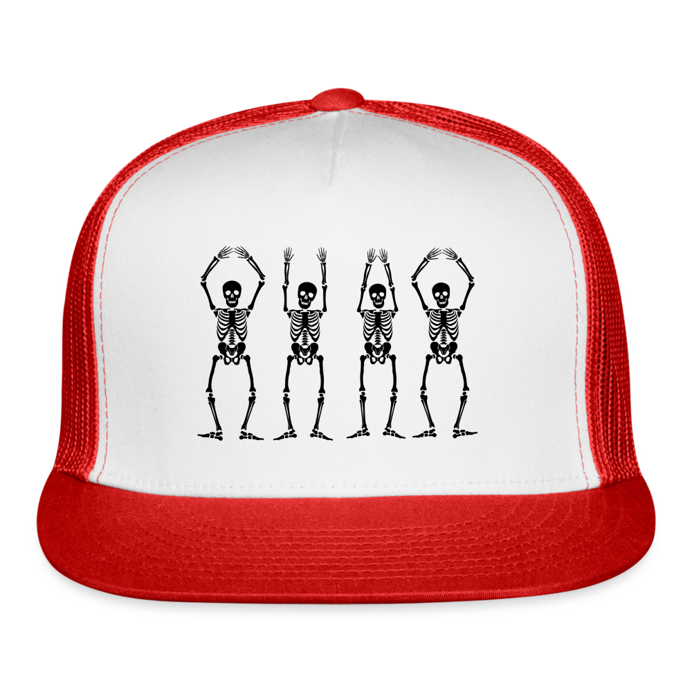 OHIO Skeletons Trucker Cap - white/red