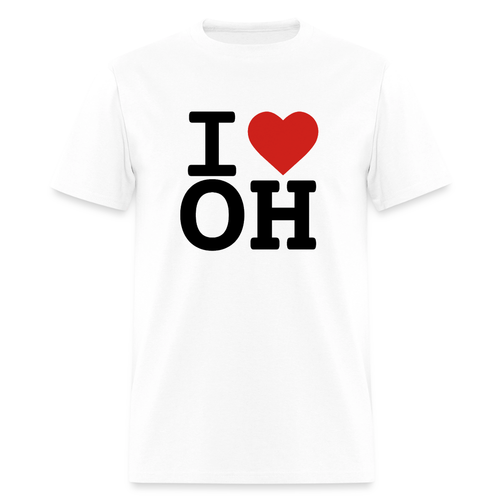 I Heart OH Unisex T-Shirt - white
