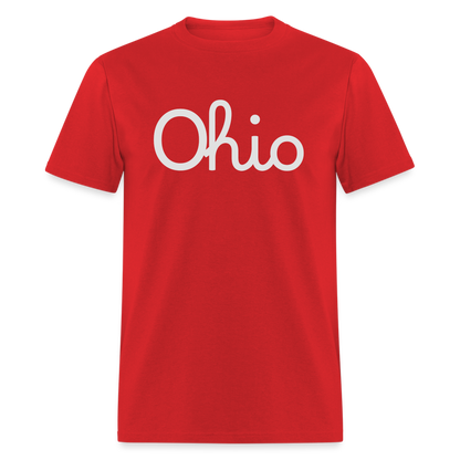Script Ohio Unisex Classic T-Shirt - red