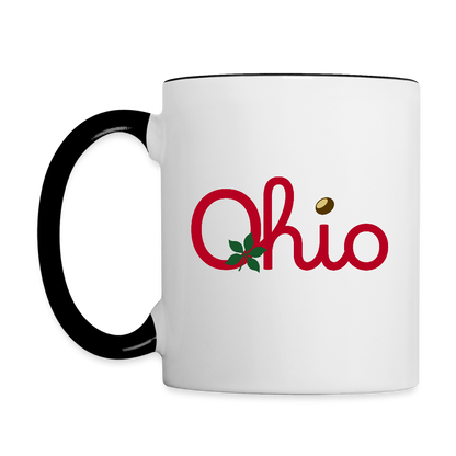 Ohio Script Contrast Coffee Mug - white/black