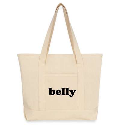 Personalized Large Canvas Deluxe Tote - natural