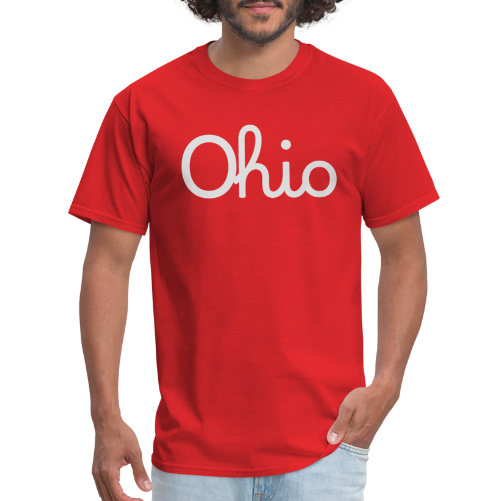 Script Ohio Unisex Classic T-Shirt - red