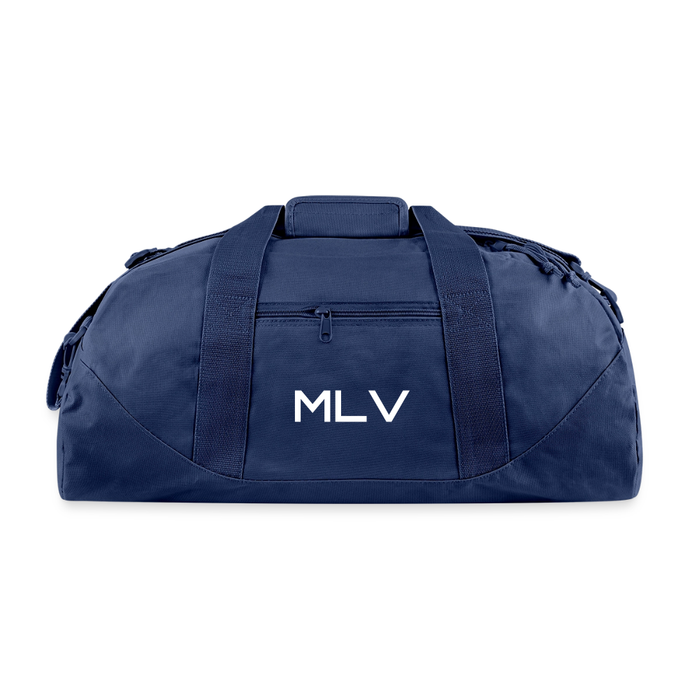 Monogrammed Large Canvas Deluxe Tote - navy