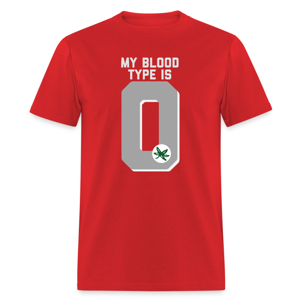 My Blood Type is O Unisex Classic T-Shirt - red