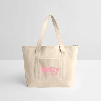 Personalized Large Canvas Deluxe Tote - natural