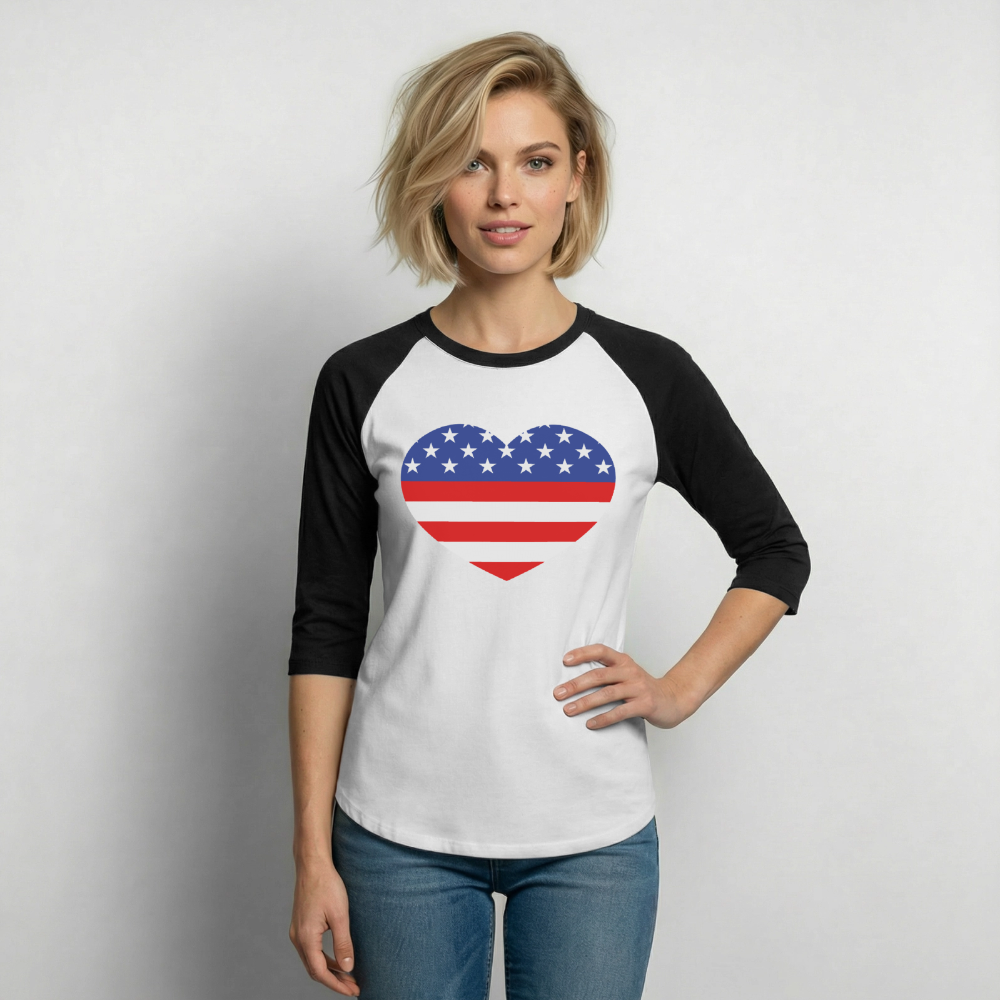 Baseball T-Shirt - white/black