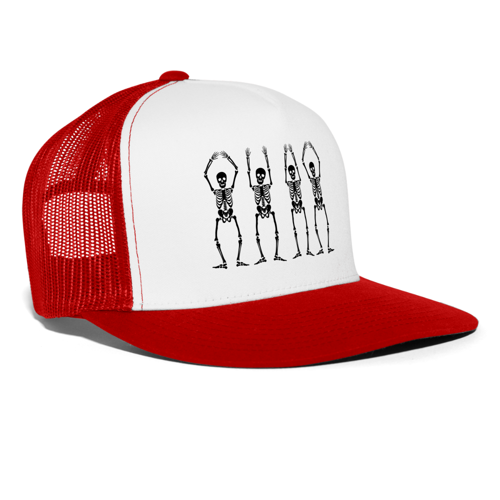 OHIO Skeletons Trucker Cap - white/red