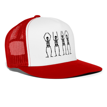 OHIO Skeletons Trucker Cap - white/red
