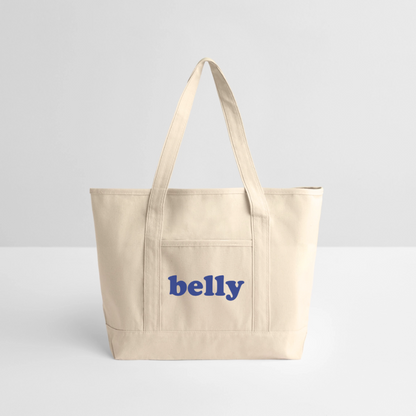 Personalized Large Canvas Deluxe Tote - natural