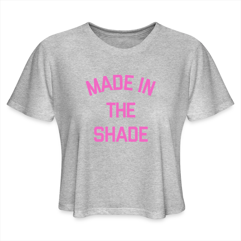 Made in the Shade Women's Cropped T-Shirt - heather gray