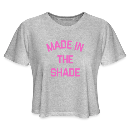 Made in the Shade Women's Cropped T-Shirt - heather gray
