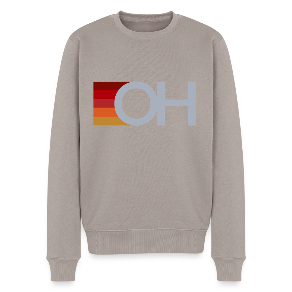 OH Rainbow Stripes Men’s Premium Sweatshirt - taupe