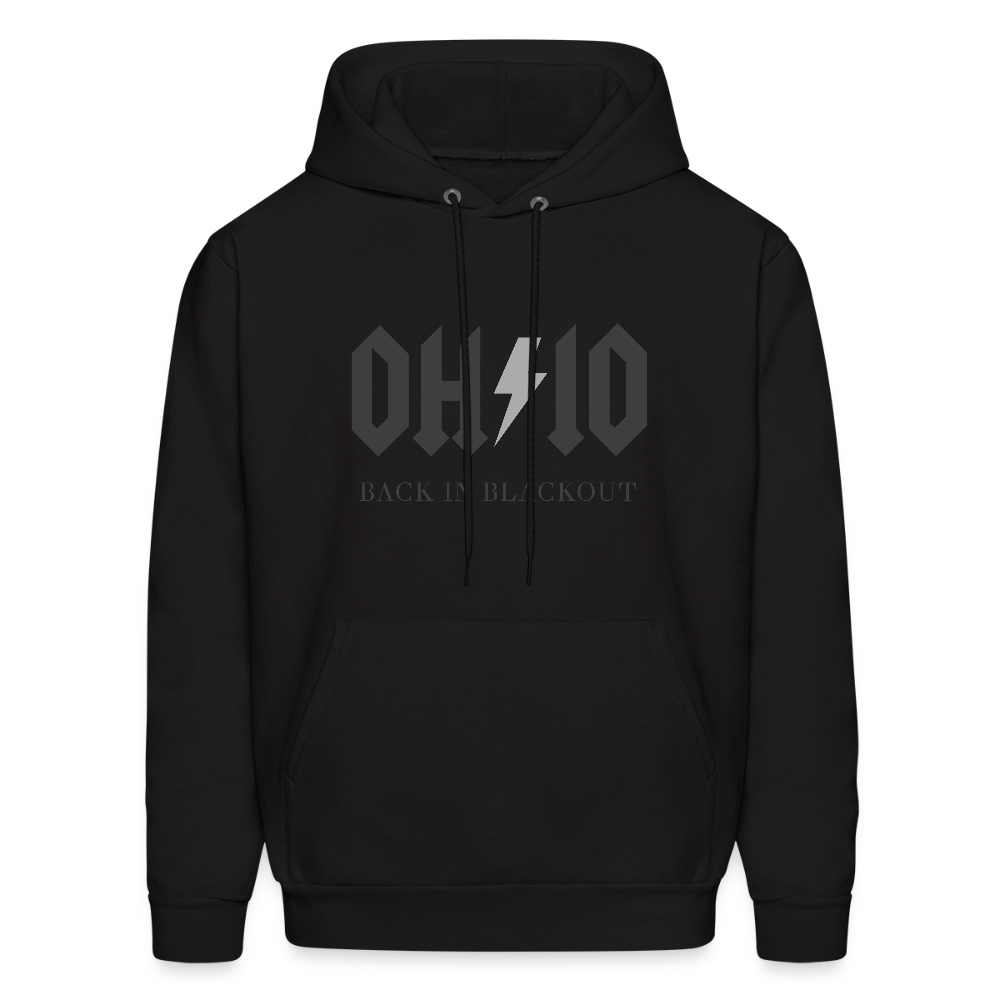 OH/IO Back in Blackout Men's Hoodie - black