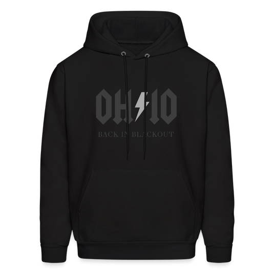 OH/IO Back in Blackout Men's Hoodie - black