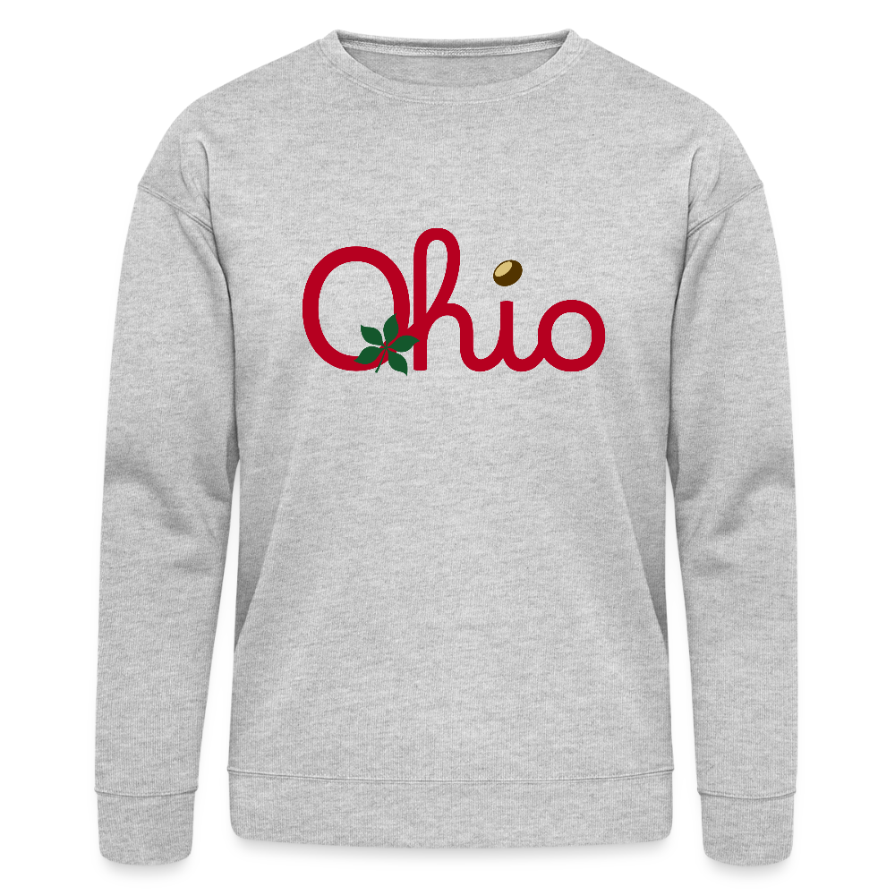 Ohio Script Bella + Canvas Unisex Sweatshirt - heather gray