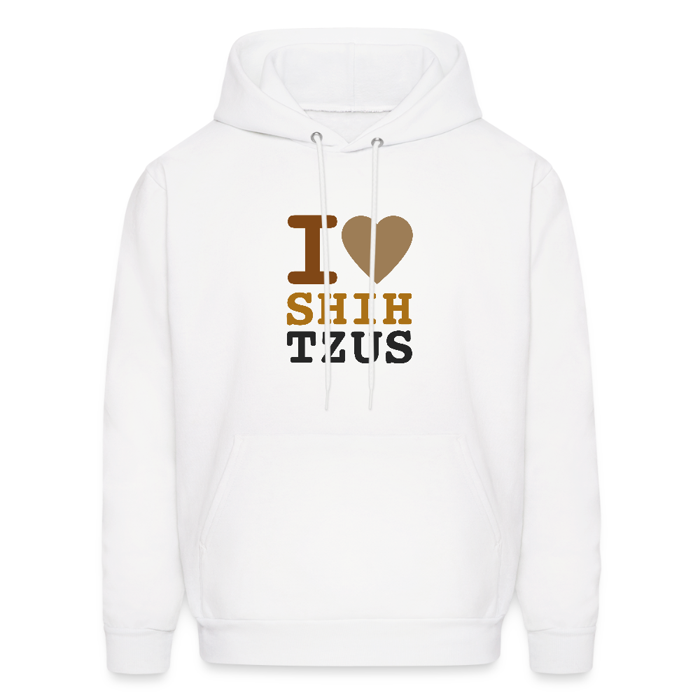 I <3 Shih Tzus Unisex Hoodie - white