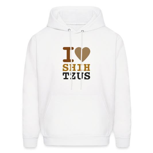 I <3 Shih Tzus Unisex Hoodie - white