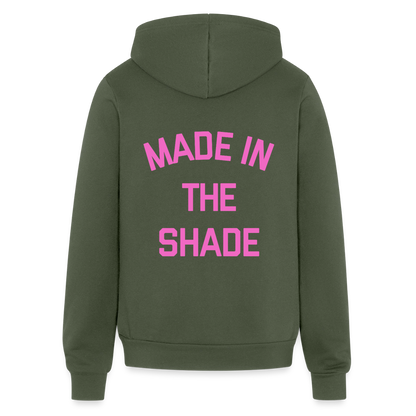 Made in the Shade Unisex Full Zip Hoodie - military green